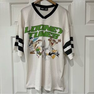 New without Tags CL Los Angeles Looney Tunes Graphic Oversized Mesh Jersey Tee L